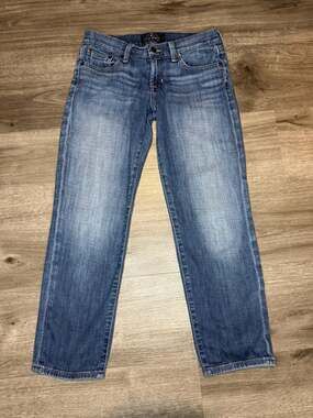 Lucky Brand Sweet Crop Jeans Size 0/25 Light Wash Denim